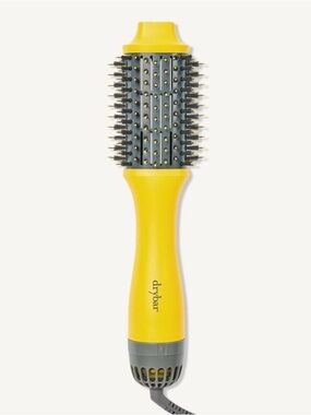 DRYBAR Yellow and Gray Round Hot Air Brush NWOT